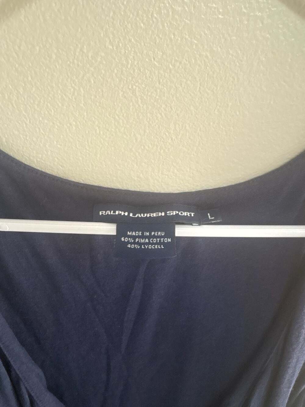 Ralph Lauren Sport Navy Blue Sleeveless Wrap Dress Size L - Picture 4 of 6